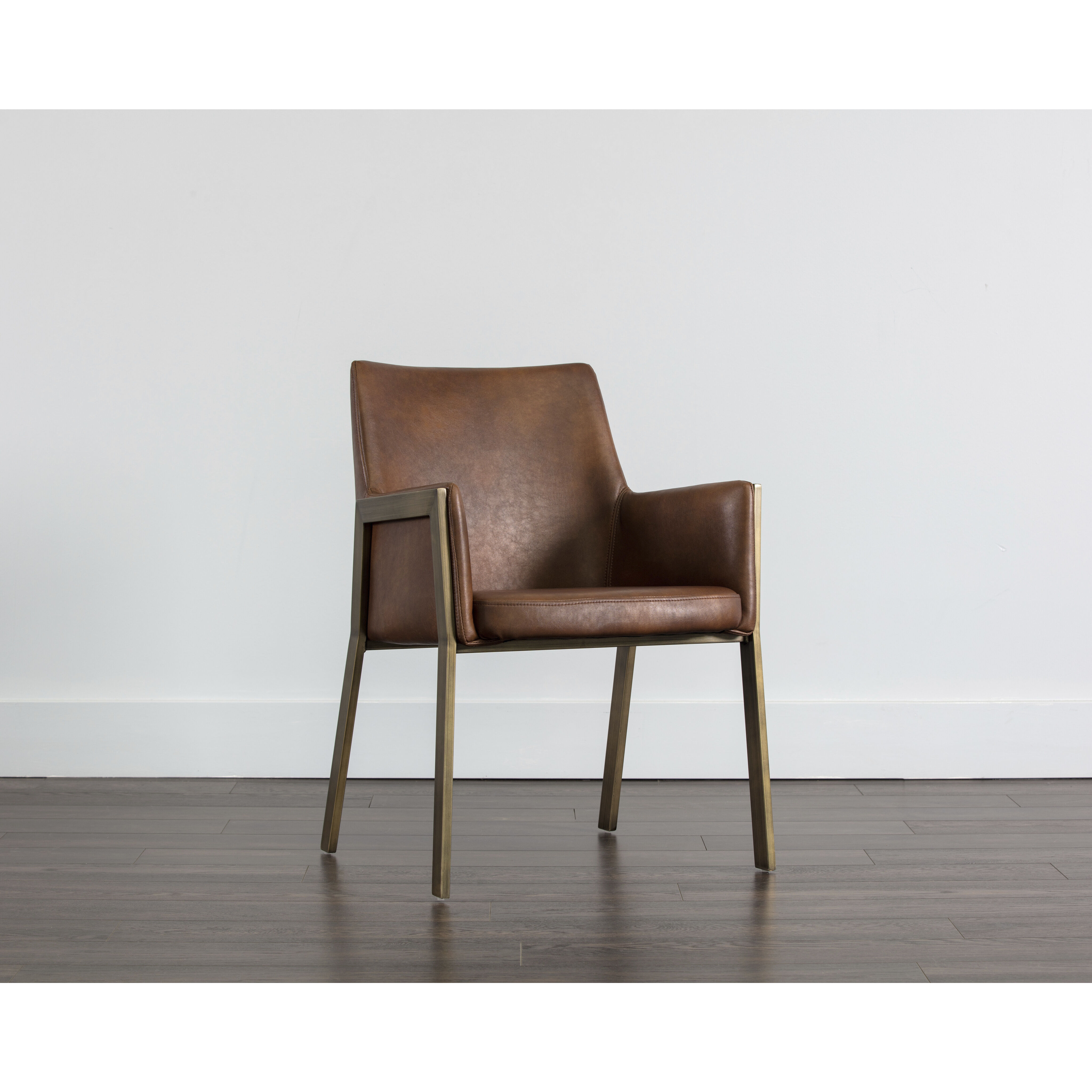 Bernadette Bravo Cognac Dining Armchair